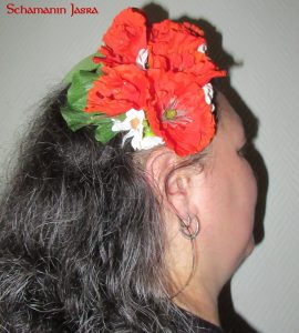 Haarreif mit Blumen, Tribal Tanz Bauchtanz