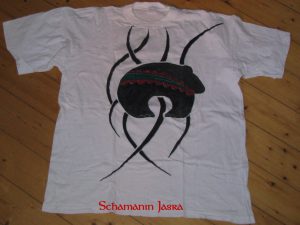 Textilien handbemalt Krafttier T-Shirt